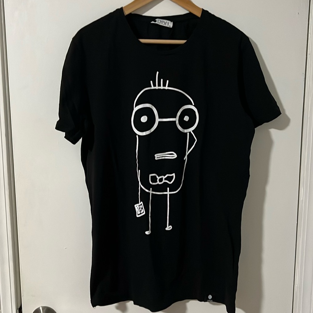 BLACK NERD T-SHIRT. As new